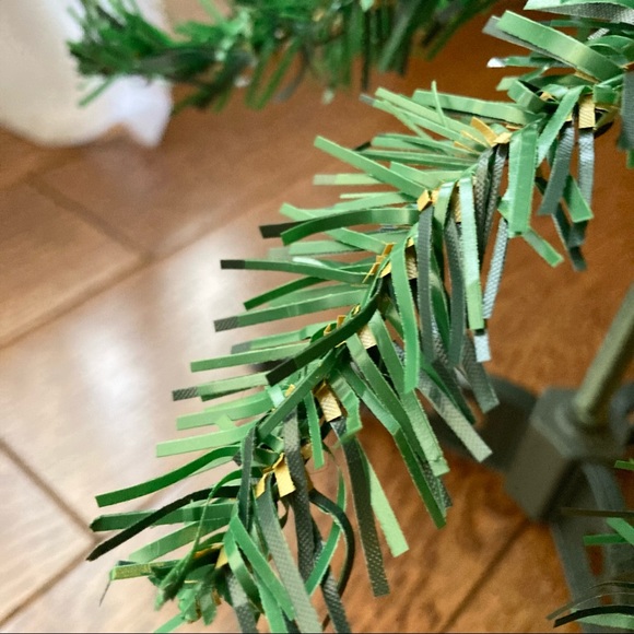 NEW Mini Green Christmas Tree and Base Stand Artificial 18 inch Small Tabletop - Picture 7 of 12
